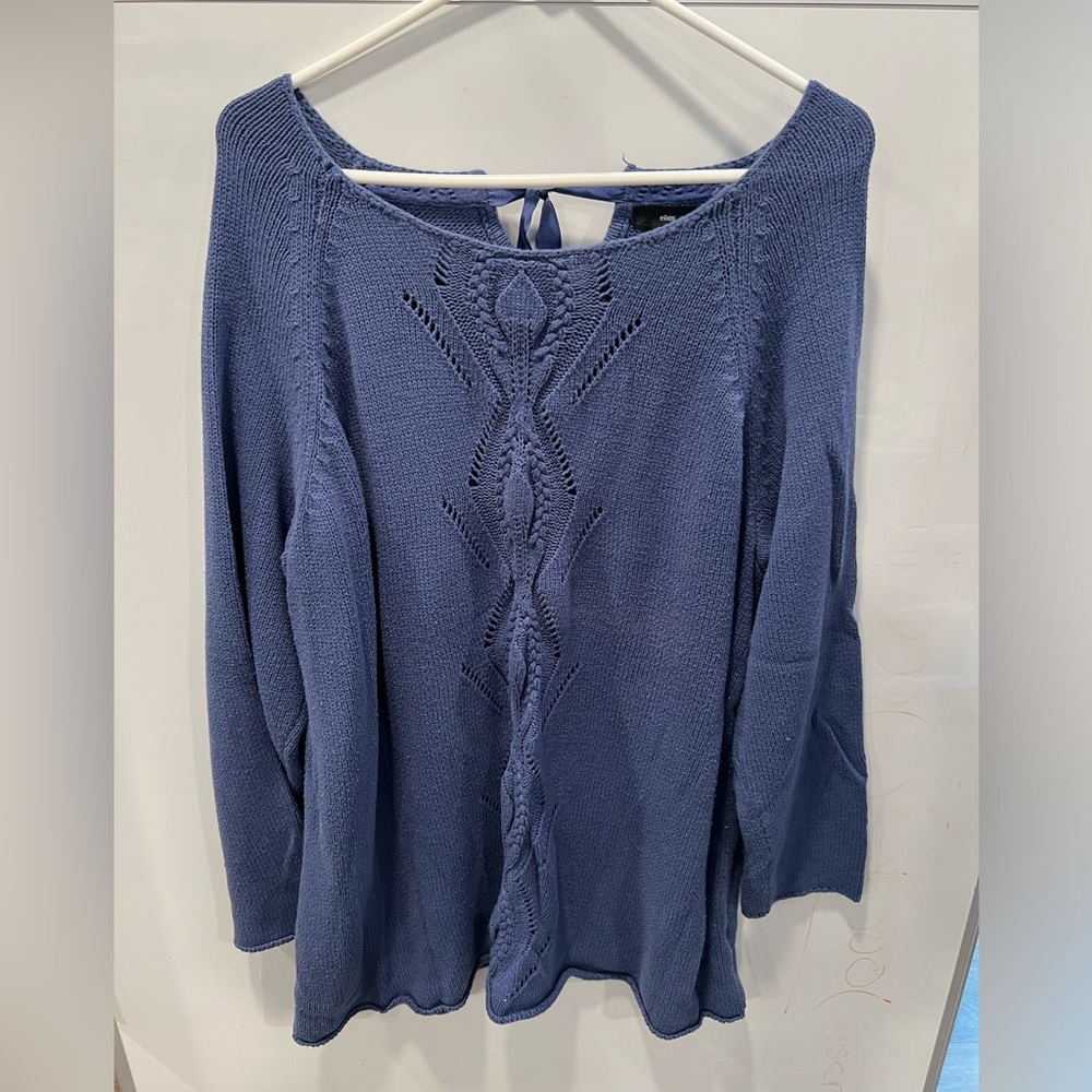 Tie Back Knit Sweater
